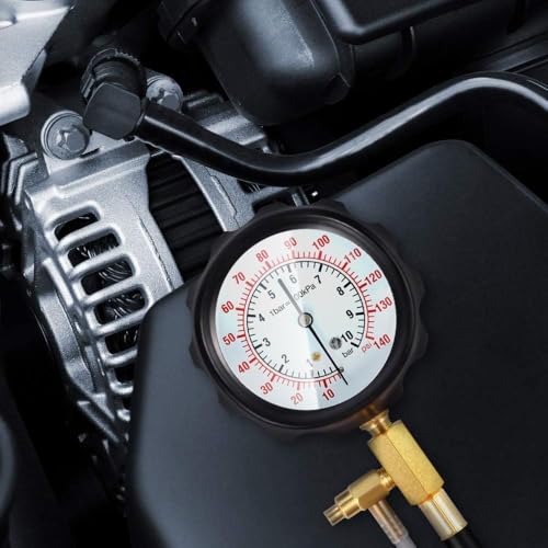 BETOOLL 0-140PSI Fuel Injector Injection Pump Pressure Tester Gauge Kit Car Tools (Master) - size: Master