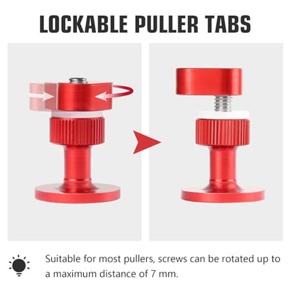 LadyRosian Paintless Dent Repair Tool Adjustable Aluminum Puller Tabs 4Pcs Lockable Puller Tab