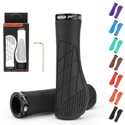 Ergonomic Non-Slip Comfort Bike Grips for BMX/Scooter - color: Black