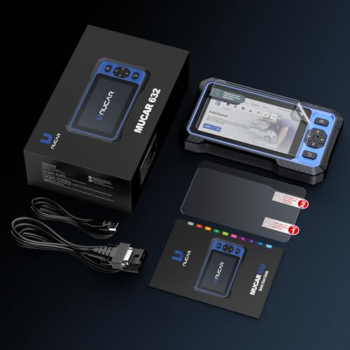OBD2 Scanner, MUCAR 632 Elite AI-Assisted Bidirectional Scan Tool, 15 Reset Services Oil/TPMS/EPB/BMS/SAS/Brake/Throttle Car Scanner Diagnostic Tool, AutoAuth FCA, CANFD, AutoVIN, Lifetime Free Update