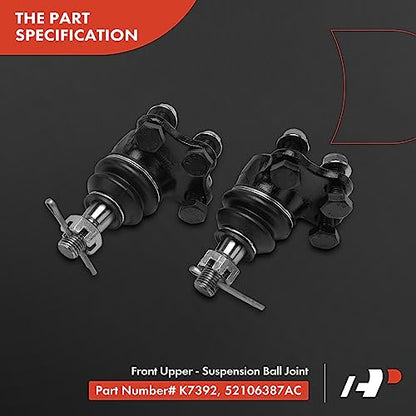 A-Premium 6Pcs Front Suspension Kit, Lower Control Arm, Outer Tie Rod End