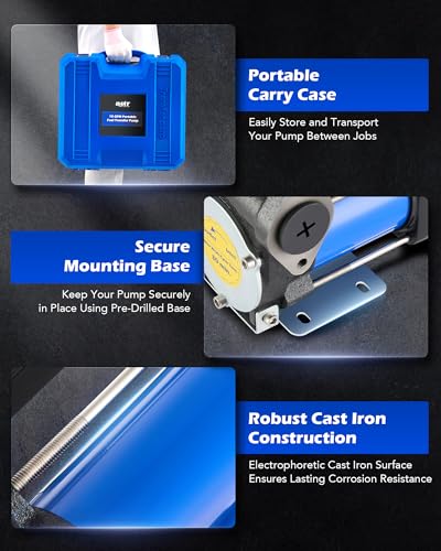 OMT 12V Electric Gasoline Transfer Pump Kit,15GPM Diesel Fuel Transfer Pump - color: 15GPM Gas Pump Kit