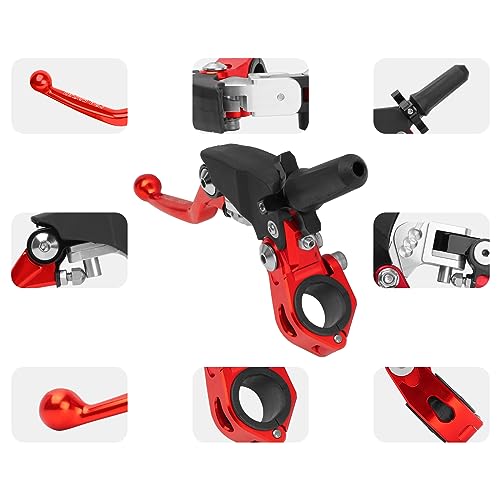 Motorcycle Foldable Clutch Handle Motorcycle Clutch Handle - color: Red