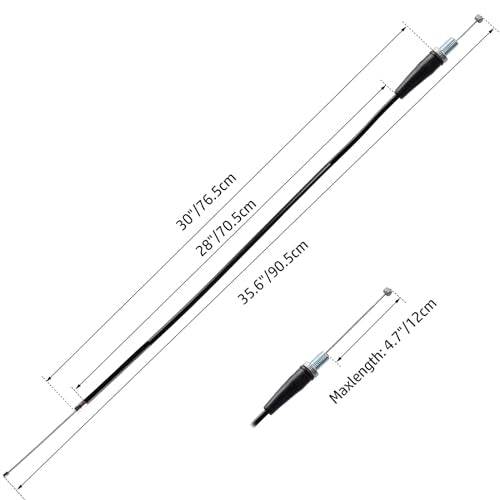 Twist Throttle Assembly and 36" Throttle Cable for Yamaha SSR Coolster Roketa SDG NST X-Treme 50cc 70cc 110cc 125cc Engine Dirt Bikes Pit Bike