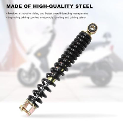 Minho Motorcycle Single Rear Shock Assembies 315MM/12.4" in Heavy Iron Material Compatible with Chinese GY6 50cc Scooter Mopeds Taotao ATM50 - size: 315mm