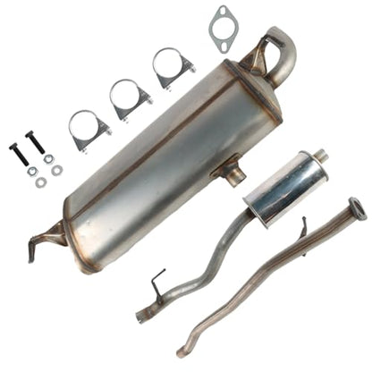 Exhaust Pipe Resonator Muffler Set Fit for Nissan Rogue 2.5L 2008-2013