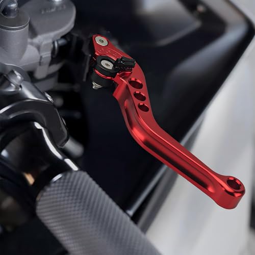 7/8" 22mm Motorcycle Brake Lever Clutch Master Cylinder Lever Set - color: Red