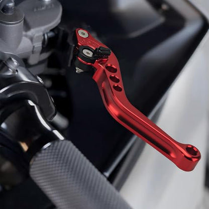 7/8" 22mm Motorcycle Brake Lever Clutch Master Cylinder Lever Set - color: Red