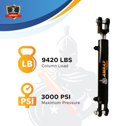 2x6 Hydraulic Cylinder - 2" Bore 6" Stroke Double Acting Welded Clevis Hydraulic Cylinder 3000 PSI Retracted: 16.25", Extended: 22.25", SAE #6 - size: 2x6-SAE