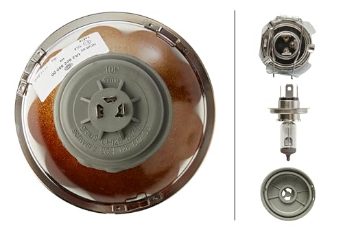 Hella 002850871 Vision Plus 135mm Single 12V High/Low Beam Halogen Conversion Headlamp (H4 ECE), Multi - style: 135mm