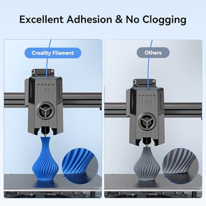 Creality PLA 3D Printer Filament, Blue & Blue, 2-Pack, 2KG Total - color: Blue*2 Pla, size: 2kg
