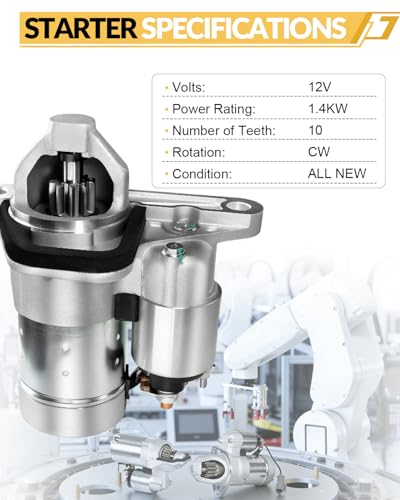 AATEE 17982N Starter Motor for:-Nissan Sentra 2007-2019 1.6L 1.8L 2.0L - style: 23300-EN200R