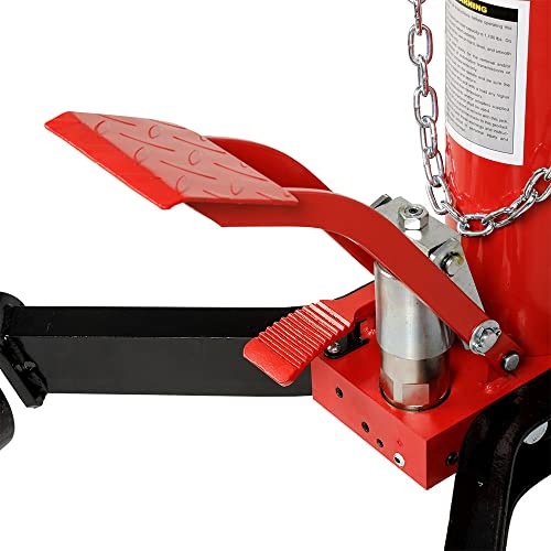 AFF Telescoping Transmission Jack - Truck Transmission Floor Jack with Universal Head and Wide Base (Multiple Weight Capacities) - size: 1,100 lbs Capacity, style: Air Assist