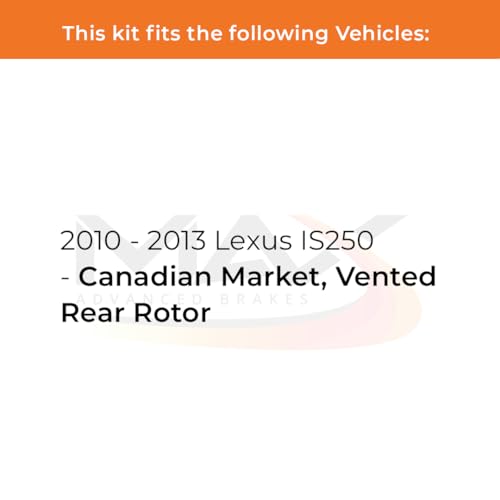 Max Advanced Brakes Front & Rear Brake Kit For Lexus IS250 - color: ValueMAX, size: KT1032