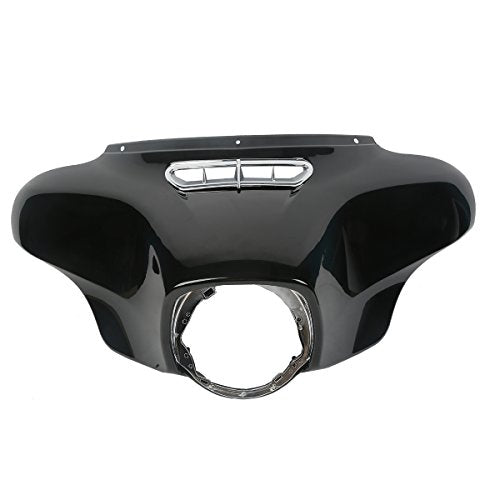 Front Outer Inner Batwing Upper Fairing Cowl with Speaker Enclosure Cover Fit for 2014-later Harley Davidson Touring Electra Glide Street Glide and Trike models
