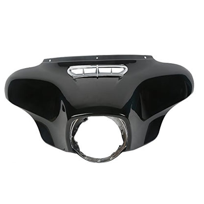 Front Outer Inner Batwing Upper Fairing Cowl with Speaker Enclosure Cover Fit for 2014-later Harley Davidson Touring Electra Glide Street Glide and Trike models