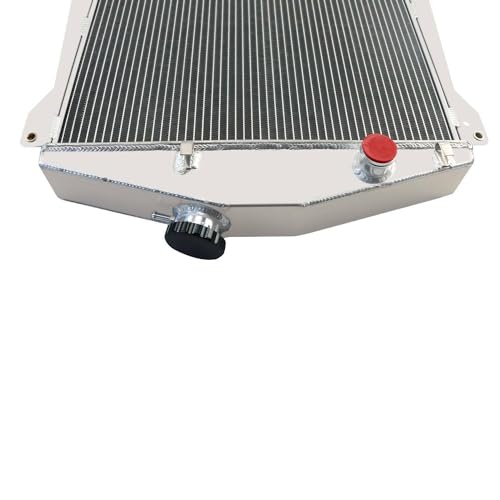 4 Row Aluminum Radiator Compatible with 1943-1948 Chevy Fleetline/Fleetmaster Sedan Coupe/Stylemaster V8 1944 1945 1946 1947 62mm Core Thickness Radiators