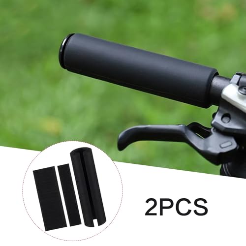 2 Pack Black Handle Grips Buffer Tube Cover 4.25 Inch NBR Rubber Foam Handle Cover Handlebar Grips Pad for Fitness Gardening Bike Bicycles Motorcycle Exercise Equipment Handlebar Replacement