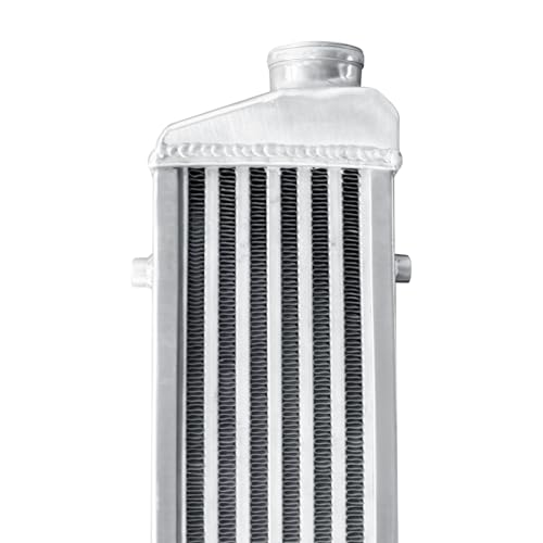 Universal Intercooler 18.5''x6.6''x2.7" Front Mount Intercooler 2.2'' Inlet and Outlet Aluminum Turbo Intercooler Direct Replacement for Any Turbo Charger system - size: 18.5''x6.6''x2.7" 2.2''