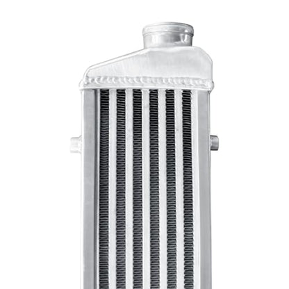 Universal Intercooler 18.5''x6.6''x2.7" Front Mount Intercooler 2.2'' Inlet and Outlet Aluminum Turbo Intercooler Direct Replacement for Any Turbo Charger system - size: 18.5''x6.6''x2.7" 2.2''