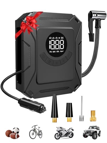 Tire Inflator Portable Air Compressor with 12V DC Car Plug