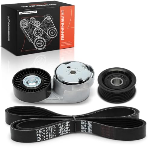 A-Premium Engine Serpentine Belt Drive Kit w/Tensioner & Idler Pulley