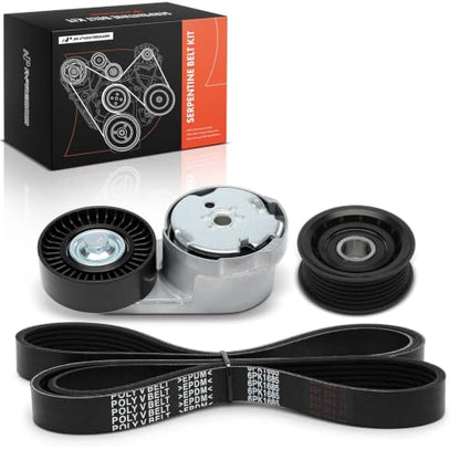 A-Premium Engine Serpentine Belt Drive Kit w/Tensioner & Idler Pulley