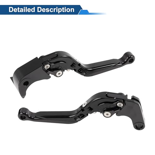 Brake Clutch Levers for Suzuki GSXR600 06-25 1 Pair Black - color: Solid Black