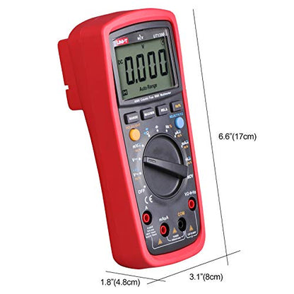 UNI-T Multimeter Kit UT139B, Volt Ohm Meter Capacitor Tester Frequency Meter True RMS Auto/Manual Ranging 4000 Counts - size: UT139B
