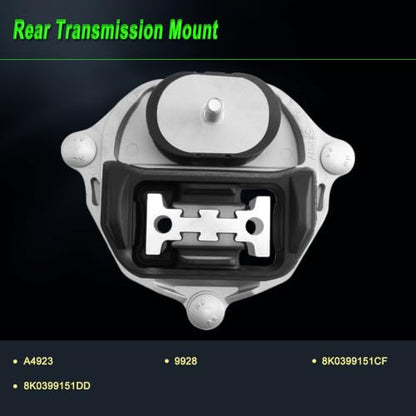 Engine Motor Mount Compatible with A6 12-18 2.0L Turbocharged FWD - size: 2012-2018 A6 2.0L L4