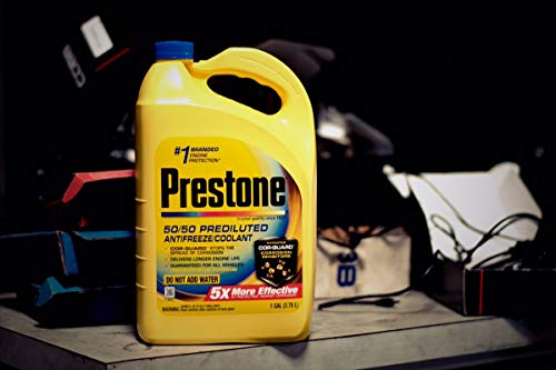 Prestone All Vehicles Antifreeze and Coolant Ready to Use, 1 Gallon, Pack of 6