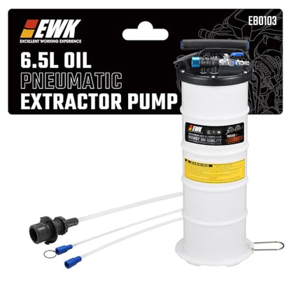EWK 6.5L Pneumatic/Manual Oil Extractor, Oil Change Pump for Automotive - size: 6.5L