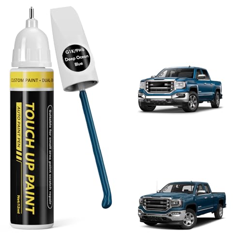 (Deep Ocean Blue (G1K/9W6) Car Touch Up Paint for GMC - color: Deep Ocean Blue (G1K/9W6) for 2025 Sierra/2024 Sierra/2023 Sierra/2025 Sierra EV/2025 YUKON & YUKON XL/2024 YUKON & YUKON XL/2026 HUMMER EV PICKUP/2025 HUMMER EV PICKUP/2024 HUMMER EV PICKUP/2