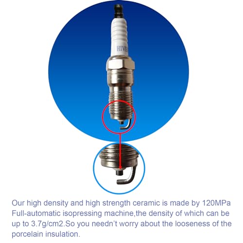 V7442 Performance Spark Plugs - Automotive Replacement Spark Plugs,OE Replace SP413 AGSF32N,8 Pack