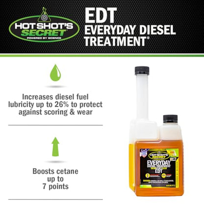 Hot Shot's Secret Everyday Diesel Treatment EDT, 16 oz 2-Pack - size: 16 Fl Oz (Pack of 2)