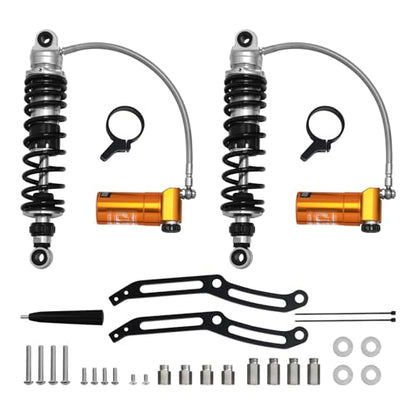 TCT-MOTORPARTS Remote Reservoir Suspension Shocks Fit For Harley Touring - color: Remote Reservoir Suspension Set #1
