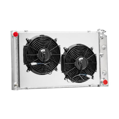 3 Row Core Radiator Shroud fan for 1973-1990 Chevy Caprice C10 C20 C30 K10 K20 K30 Suburban El Camino Malibu GMC Buick Oldsmobile Cadillac Plymouth Aluminum Radiators #CC161