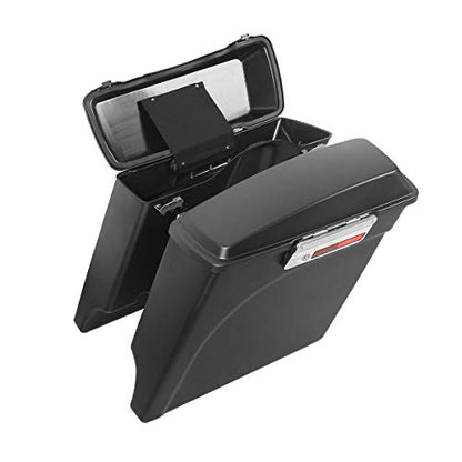 Green-L ABS 5" Stretched Saddlebag Fit for Harley Touring 1993-2013 - color: Matte black