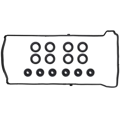 Valve Cover Gasket Set - Compatible with 2.0L 2.3L 2.4L 2002-2015 Honda Accord, Civic, CR-V, Element, Crosstour, Acura CSX, ILX, RDX, RSX, TSX - Replace VS50614R, 12341-R40-A00