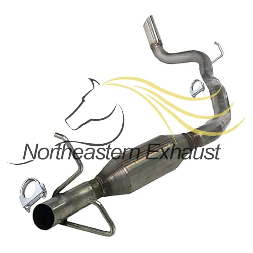 Northeastern Exhaust | Stainless Steel Resonator, Intermediate Pipe, Muffler Cat-Back Exhaust System Kit Compatible for Ford Explorer SportTrac 2001-2005 4.0L | Includes Hangers, Gasket, Clamps