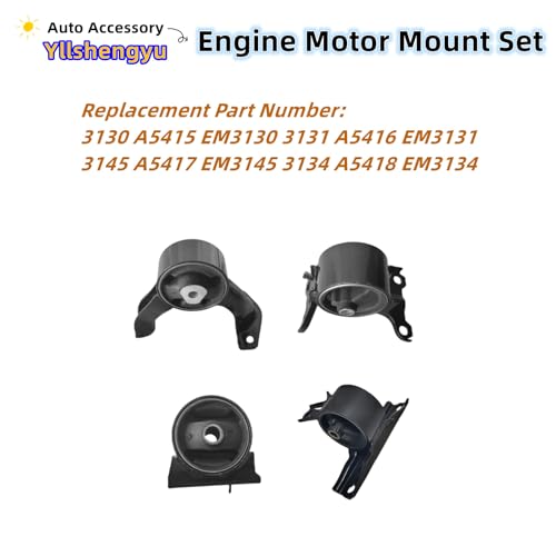 Engine Motor Transmission Mount Kit for Jeep Compass/Patriot - size: Jeep Compass/Patriot 2007-2017 2.0L/2.4L