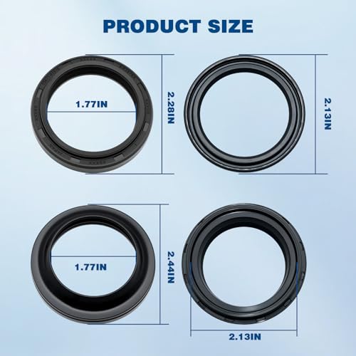 2Pcs Fork Oil Seal&Dust Seal Kit