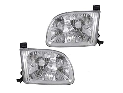 APA Replacement Headlight for 00 01 02 03 04 2000 2001 2002 2003 2004 Tundra Access Cab Passenger Right + Driver Left PAIR Set 811100C010 811500C010 TO2503129 TO2502129 - color: 2000-2004 Tundra (Regular, Access Cab) Pair