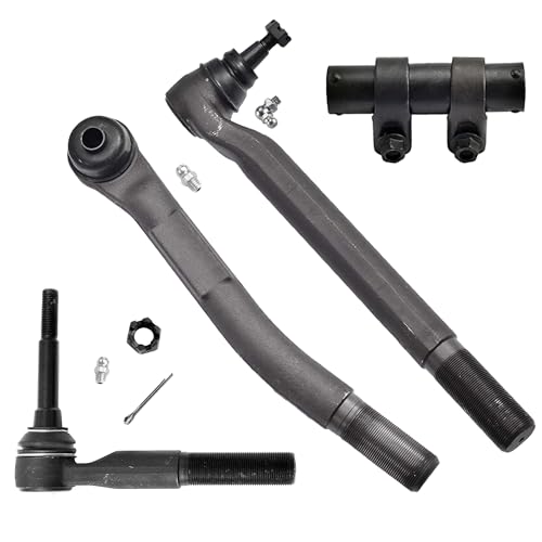 ASTARPRO - 4WD Front Tie Rods Outer Tie Rod End Links Adjusting Sleeves Replacement Kit for Ford 2005-2022 F-250 2005-2010 F-350 F-450 F-550 Super Duty 4pc set
