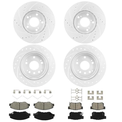 Betthand Brakes and Rotors fit for 2003-2011 Honda Element 2.4L L4 - size: 96711*2+980151*2+D914-7795+D536-7418