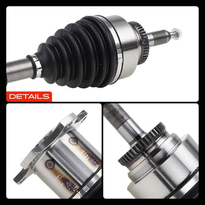 A-Premium Set of 2 Front CV Axle Shaft Assembly - style: Front Driver and Passenger Side