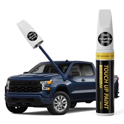 (Midnight Blue Metallic (GLU) Car Touch Up Paint for GMC - color: Midnight Blue Metallic (GLU) for 2025 Sierra/2024 Sierra/2023 Sierra/2025 Sierra EV/2025 YUKON & YUKON XL/2024 YUKON & YUKON XL/2026 HUMMER EV PICKUP/2025 HUMMER EV PICKUP/2024 HUMMER EV PI