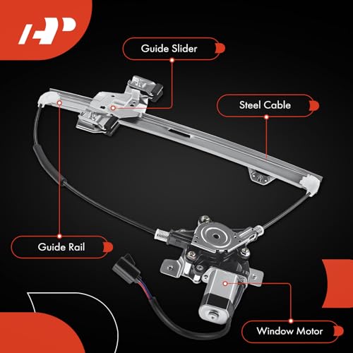 A-Premium Rear Passenger Side Power Window Regulator with Motor (2-Pin) - style: Rear Passenger (RH)