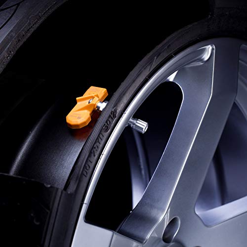 IM4168 TPMS Sensor 433MHz – Aluminum Stem Tire Pressure Sensors - Pre-Programmed Tire Sensor for Cars - Ready to Install Tpms Sensors Compatible for ALFA Romeo, Aston Martin, Chrysler & More - Pack 4 - color: Aluminum stem