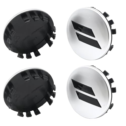 MDEOOSKY 4Pcs 6CZ27DX8AA 63mm 2.5" Wheel Center Cap Covers Replacement for Dodge Charger Challenger Durango Replace 6CZ27RM8AA (Silver) - color: Silver
